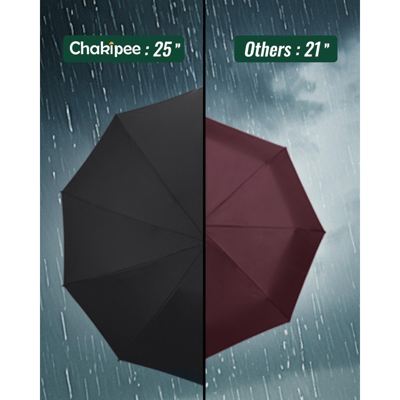Chakipee Windproof Travel for Men and Women 25 Inch Reverse