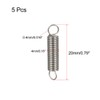 sourcing map Pack of 5 Small Double Hooks Tension Spring