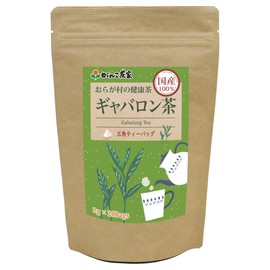 Ganko Tea House 100% Domestically Produced in Japan, Gabaron Tea, 1.4 oz (40 g) (0.8 oz (2 g) x 20 Bags / String Free Tea, Made in Japan, GABA Gaba Green Tea Health Tea Ice Hot