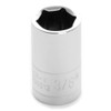Performance Tool W36012 Chrome 1/4 Drive 6-Point Socket, 3/8