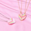 2PCS Colorful BFF Magnetic Necklaces With Extra Wax Rope, Best