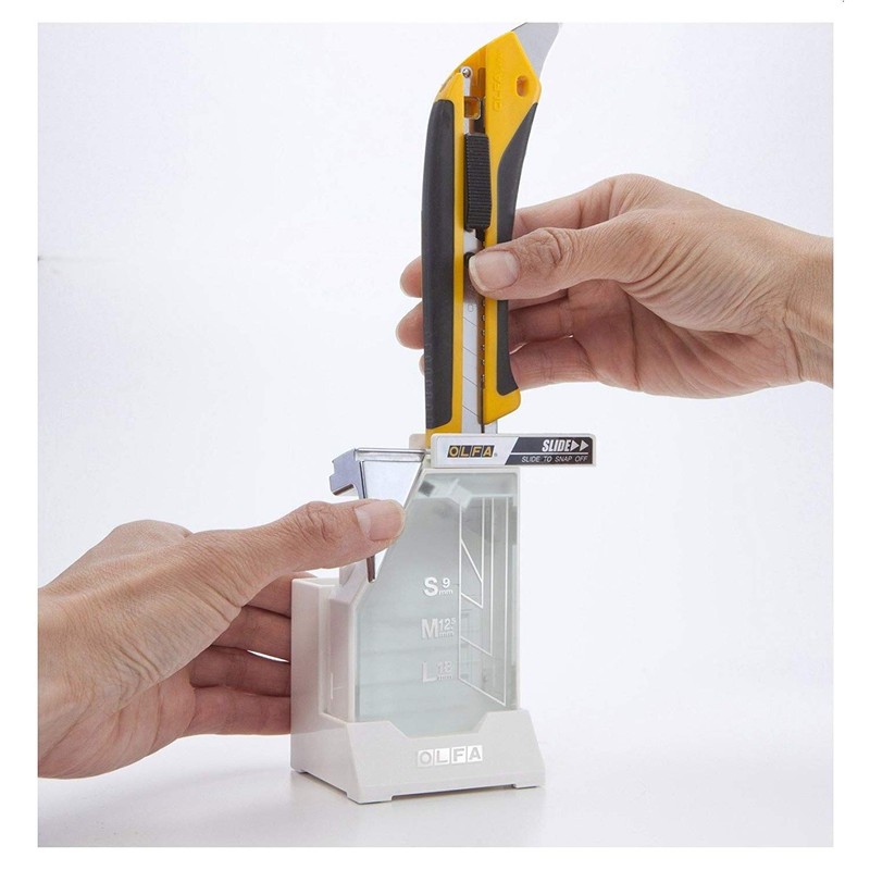 オルファ 裁断機 刃折器 ポキステーション 白 214BS 11.6cm×6.6cm×6.65cm