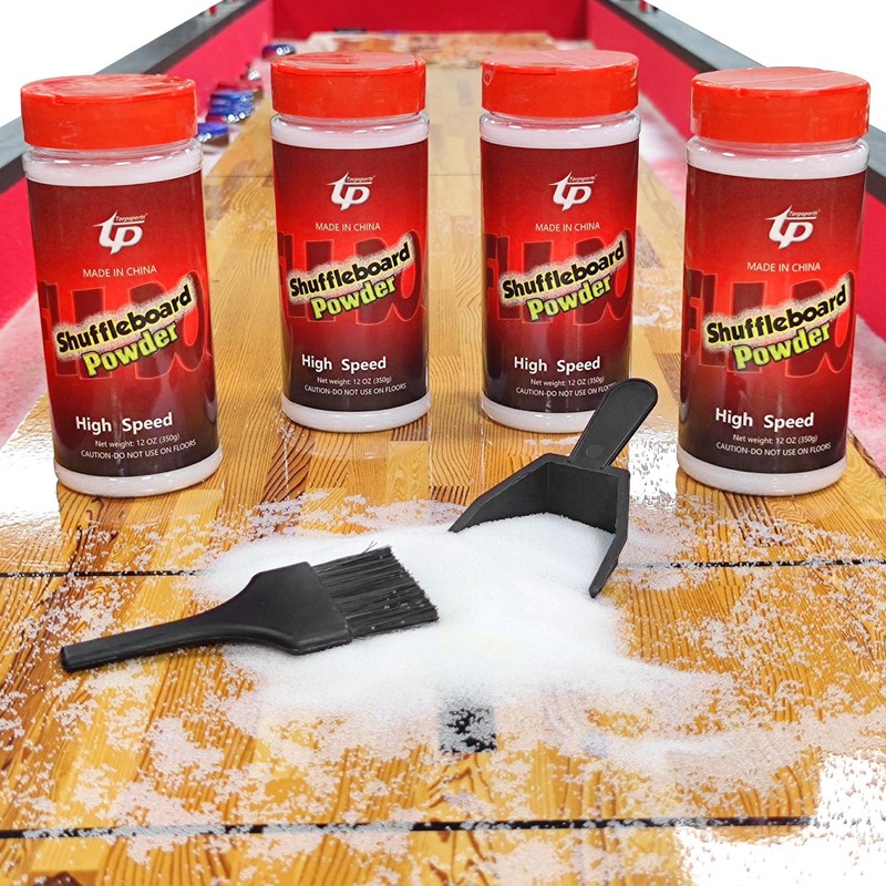 TORPSPORTS Shuffleboard Sand Wax High/Medium Speed Shuffleboard Powder Set, Shuffleboard