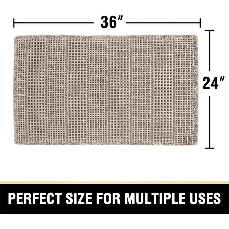 LINGKY Bath Mat Non Slip Anti Mould 60x90 cm -