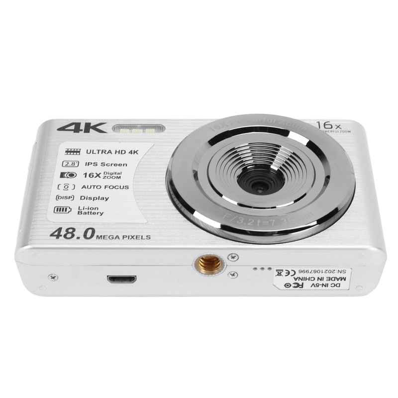 4K Digital Camera 48MP 2.8 Inch 16X Digital Zoom Portable