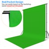 HEMMOTOP Green Screen Backdrop, 5x6.5 ft Photography Chroma Key Greenscreen