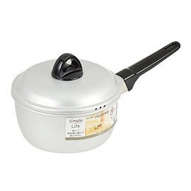Pearl Metal Simple Life HB-3439 Single Handle Pot, 6.3 inches (16 cm), Aluminum, For Gas Fire