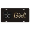 Vanderbilt Commodores Black Vandy Girl Laser Cut License Plate