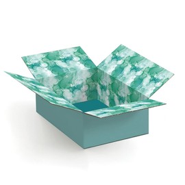 Great Papers! GiftIn Corrugated Shipping Box, Water Color for Gifts, Birthdays, Holidays, and Care Packages, 2 Pack (2024053)