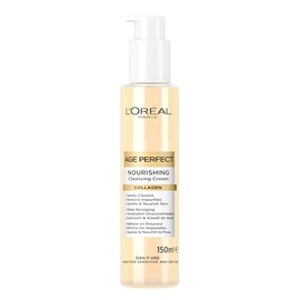 L'Oreal Paris Nourishing Cleanser, Collagen Expert, Facial Cleanser, 150ml | Formulated With Collagen & Glycerine, Moisturising Cleanser Suitable For All Skin Types, Daily Care