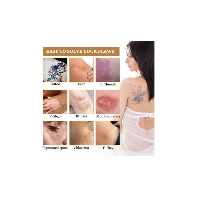 Corrector Impermeable Oculta Manchas Tattoo En La Piel Tono Carne