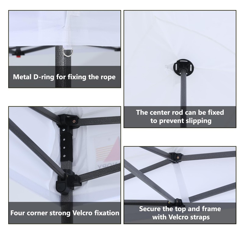 ABCCANOPY Replacement Canopy Top for Pop Up Canopy Tent (10x10,