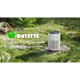 Air Purifiers for Home Bedroom with Aromatherapy, DAYETTE H13 True HEPA Air Purifier up to1300 Sq Ft Coverage, Timer, 20 dB Sleep Mode Air Filter Cleaner for Smoke, Odor, Dander, Pollen