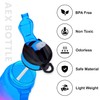 AEX 1 Liter Motivational Fitness Sports Water Bottle with Straw