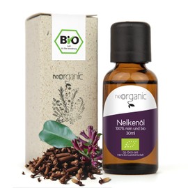 NeoOrganic® Organic Clove Oil (Syzygium Aromaticum) - Clove - Natural Pure Essential Organic Clove Oil from CO2 Extraction - Organic Aroma - 30 ml