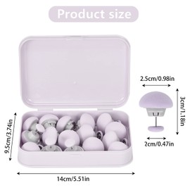 Zimoer Pack of 16 Duvet Cover Holder Clips Round Mushroom Head Duvet Clips Non-Slip Grey Mushrooms Duvet Cover Holder with Storage Box Attachment for Quilt Duvet Cover Curtain Sock Clothing