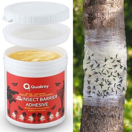 Qualirey 17 oz Tree Banding Insect Barrier DIY, Large Capacity Insect Barrier Adhesive, Lanternfly and Ant Traps, Outdoor Adhesive Crawling Trap to Protect Trees, Beehives, Fruit Plants