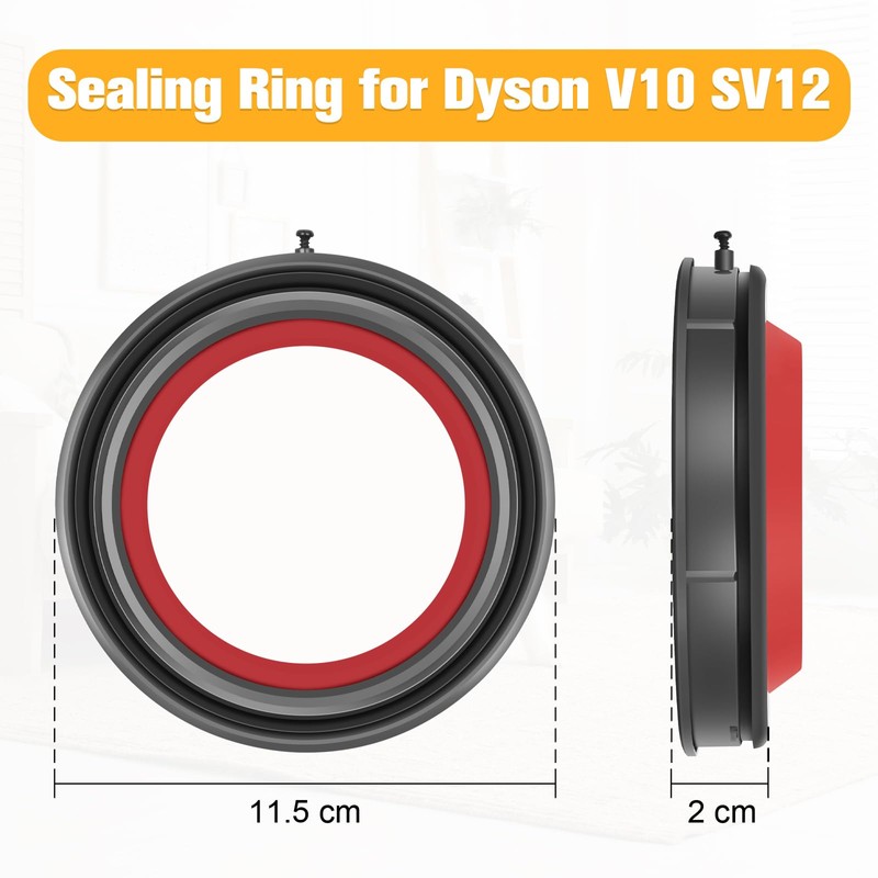 RUKHOOL V10 Dust Bin Top Fixed Sealing Ring for Dyson
