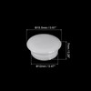 sourcing map 100Pcs Screw Hole Plugs, 12mm(15/32") Dia Plastic Snap