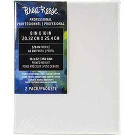 Momenta Brea Reese Canvas 8"X10" 2/Pkg-White