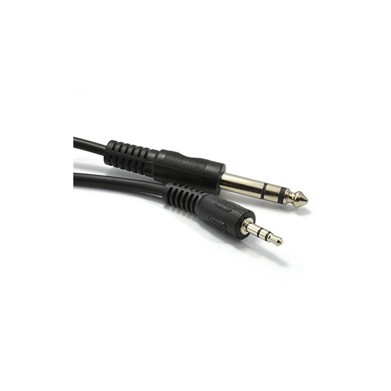 kenable 3.5mm Stereo Jack Plug to 6.35mm TRS Balanced Plug