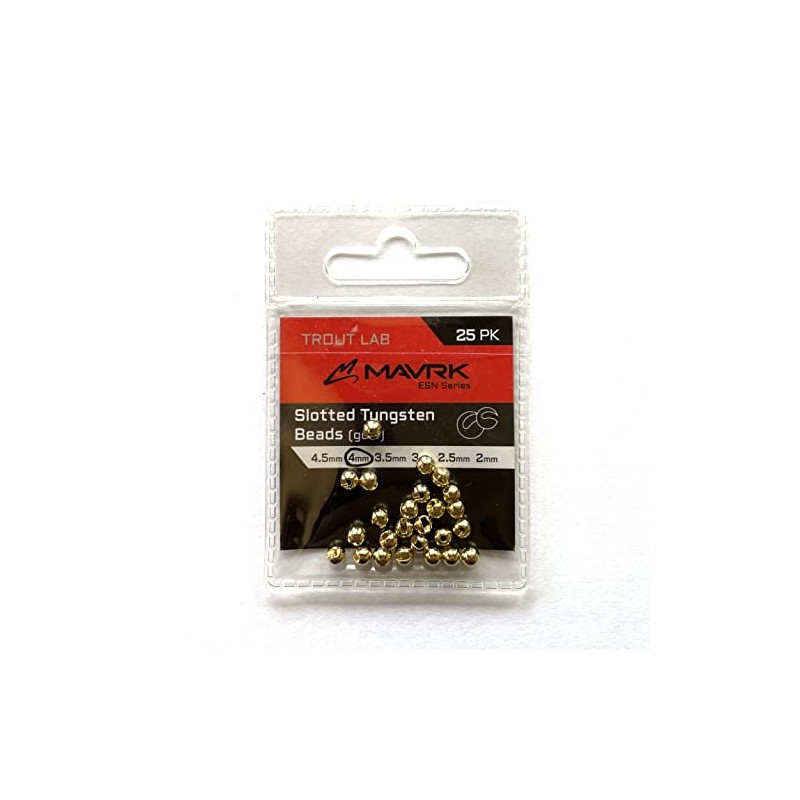 M avrk - Cuentas de tungsteno ranuradas para pesca con