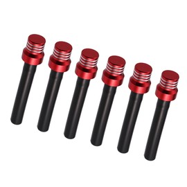 Hihaha Gas Fuel Tank Cap Cover Air Vent Hose/Tube Tank Breather Valve Tube Two Way for ATV Dirt Bike Motorcycle/Durable Aluminum Alloy Rubber/6Pcs Red