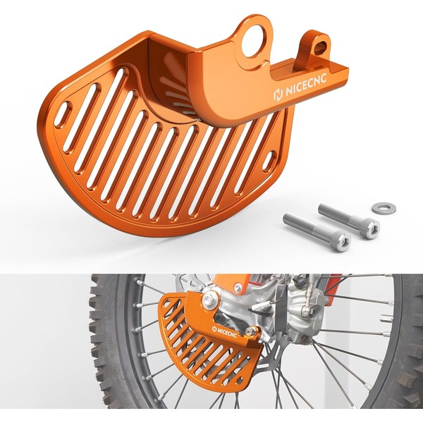 NICECNC Orange Front Brake Rotor Disc Protector Cover Compatible with