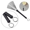CashBeat 2-Pair Retractable Drum Brushes Wire Nylon with Drum Tuning