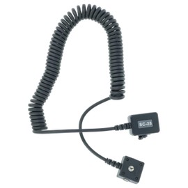 vhbw TTL flash cable for camera Nikon F6, D3, D4, D40, D60, D90, D100, D3200, D5100, D5200, D7000 as SC-28, SC 29