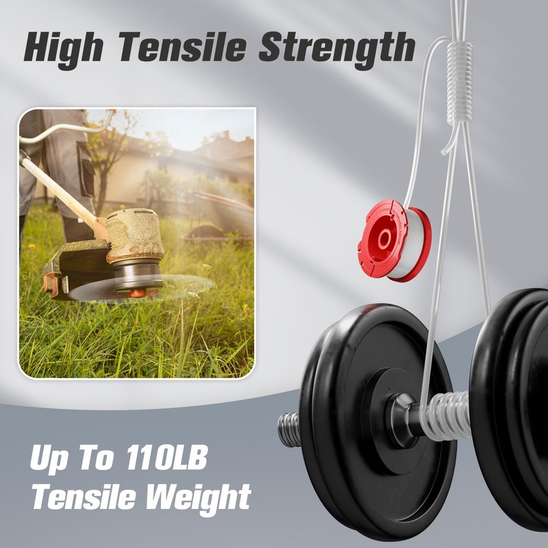 CMZST0653 Weed Eater String Compatible with Craftsman Weed Wacker, 7Pack