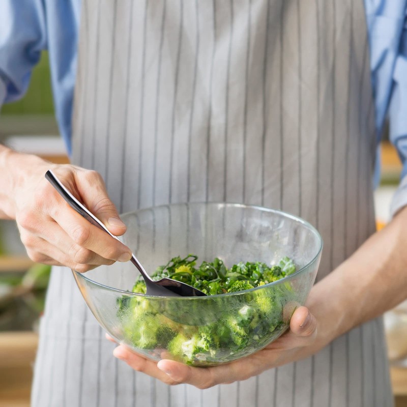 Bblina 8 Pieces Large Serving Spoons, Stainless Steel Buffet Serving