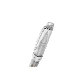 Cross Bailey Light Translucent Ballpoint Pen Refill 8562-1 Black Line Width M - Medium, Indelible, Cap Model, Premium Gift Packaging, Translucent Clear/Chrome
