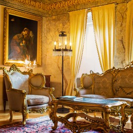 TOCHIC 4 Lights Floor Lamp for Bedroom, 64" Tall Crystal Floor Lamp for Living Room, Vintage Candelabra Standing Lamp Farmhouse Chandelier Floor Lamps Light Fixture for Dining Room Entryway Foyer