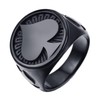 JAJAFOOK Gold Stainless Steel Rings,Ace of Spades High Polished Gothic