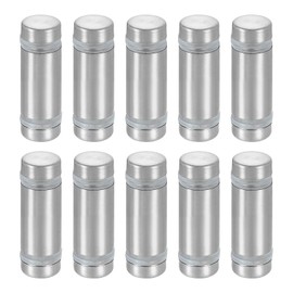 uxcell 12 Pcs Standoff Screws, 1/2" x 1.18" Stainless Steel Double Head Advertising Screws Wall Standoff Mounts Hardware for Acrylic Glass Sign Holder Wine Glass Rack, Silver