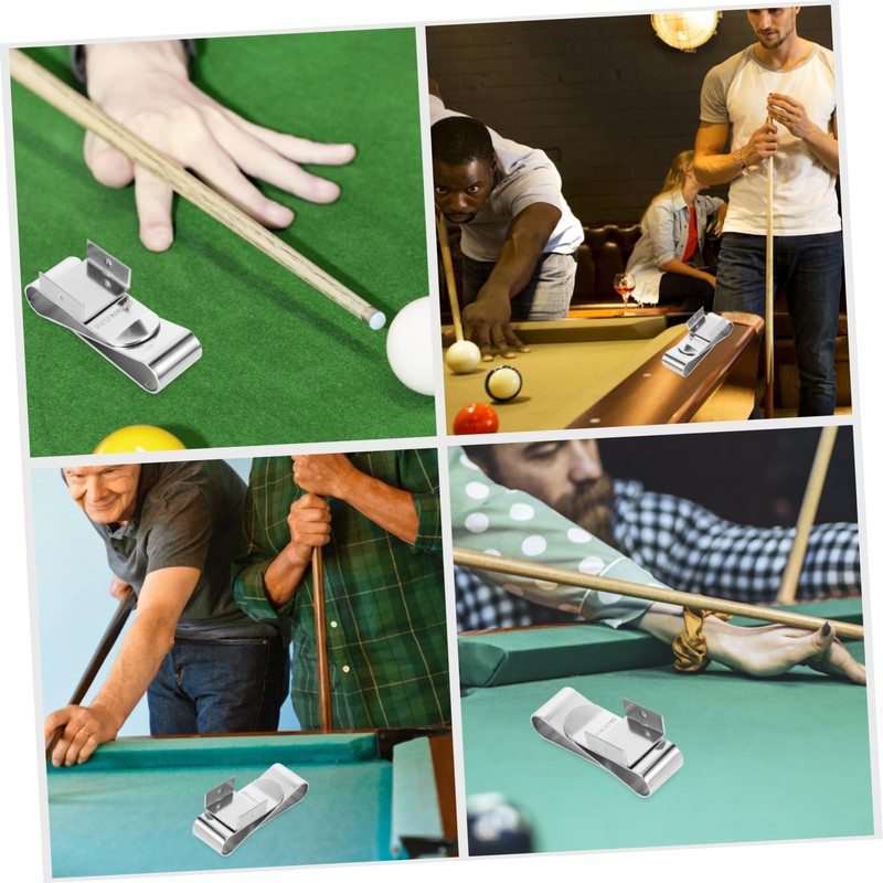 Abaodam Magnetic Pool Chalk Holder Durable Chalk Clamp for Billiard