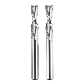 SpeTool Spiral Groove Cutter 8 mm Shank Downcut 32 mm Cutting Length Groove Cutter Spiral Cutter 2 Flutes Router Bit Milling Cutter for Router Slot Cutter Wood CNC Cutter Solid Carbide End Mill Wood