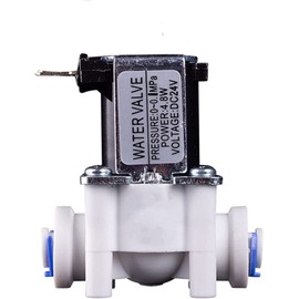 IJPDXOLBQ Electric Plastic Solenoid Valve 12V 24V Normally Closed 1/4 3/8 Inch Hose Pipe Quick Conntection Water Reverse Osmosis System Useful (Color : 24v, Size : 6.35mm)