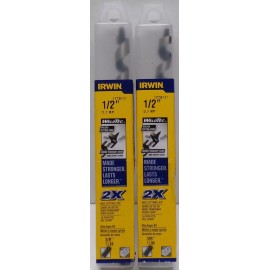 IRWIN Lot of 2 IRWIN 1/2" WELDTEC Ship Auger Bit  Welded Cutting Edge 1779137
