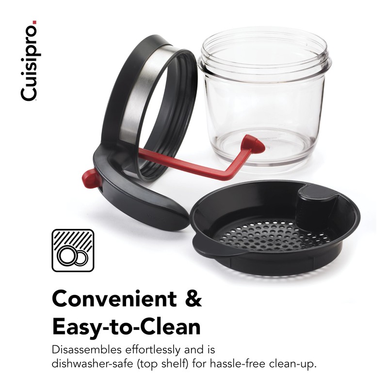 Cuisipro Fat Separator with Bottom Release, Plastic, 4 Cup Strainer