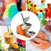 MAD HORNETS Electric Ice Crusher Machine 143LBS/Hr Snow Cone Maker