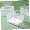 BUGUUYO 4PCS Wipes Dispenser with Lid Portable Plastic Wipe Container
