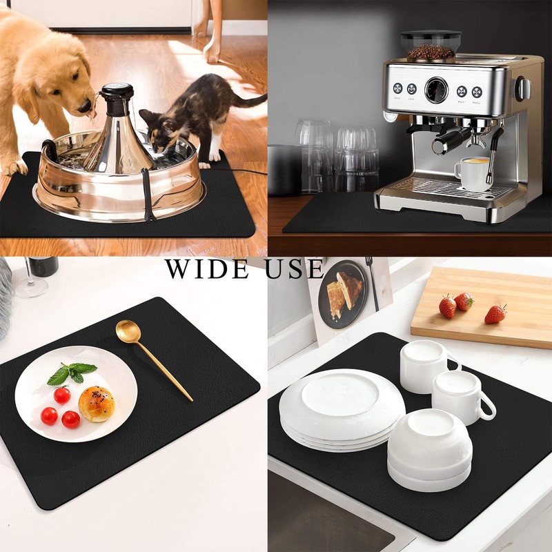 Coffee Mat for Countertops ,Coffee Bar Accessories Fit Under Coffee