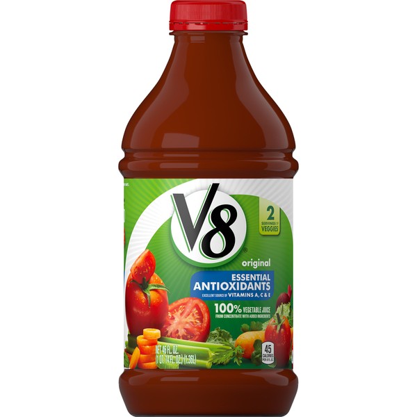 V8 Essential Antioxidants 100% Vegetable Juice, Vegetable Blend Juice with