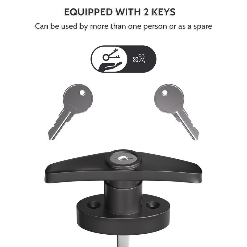 JZVXX 2Pack Shed Lock, 5-1/2" Steam with 4 Keys, Shed