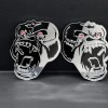 Emblem Badge Gorilla Mirror Emblem Badges Car Truck (2 BADGES)