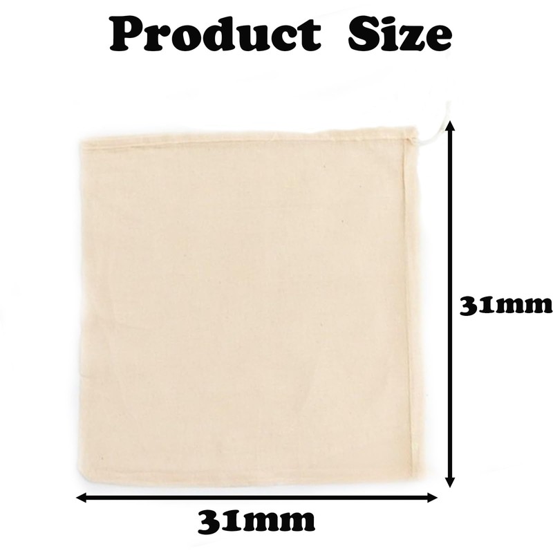 4PCS Nut Milk Bag 31 * 31CM, Reusable Cheese Cloth,