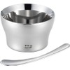Yoshikawa YJ3360 Ice Cream Cup Set, Stainless Steel, Polishing Shop