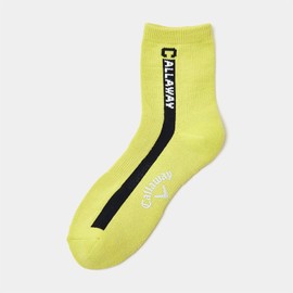 Callaway C24293107 Men's Short Socks (Functional Material: EZ Dry), Golf Socks, Antibacterial and Odor Resistant, 1130_light green